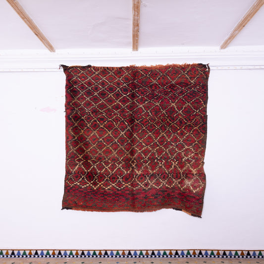 Vintage Moroccan Talsint Rug - Handwoven Wool Berber Carpet