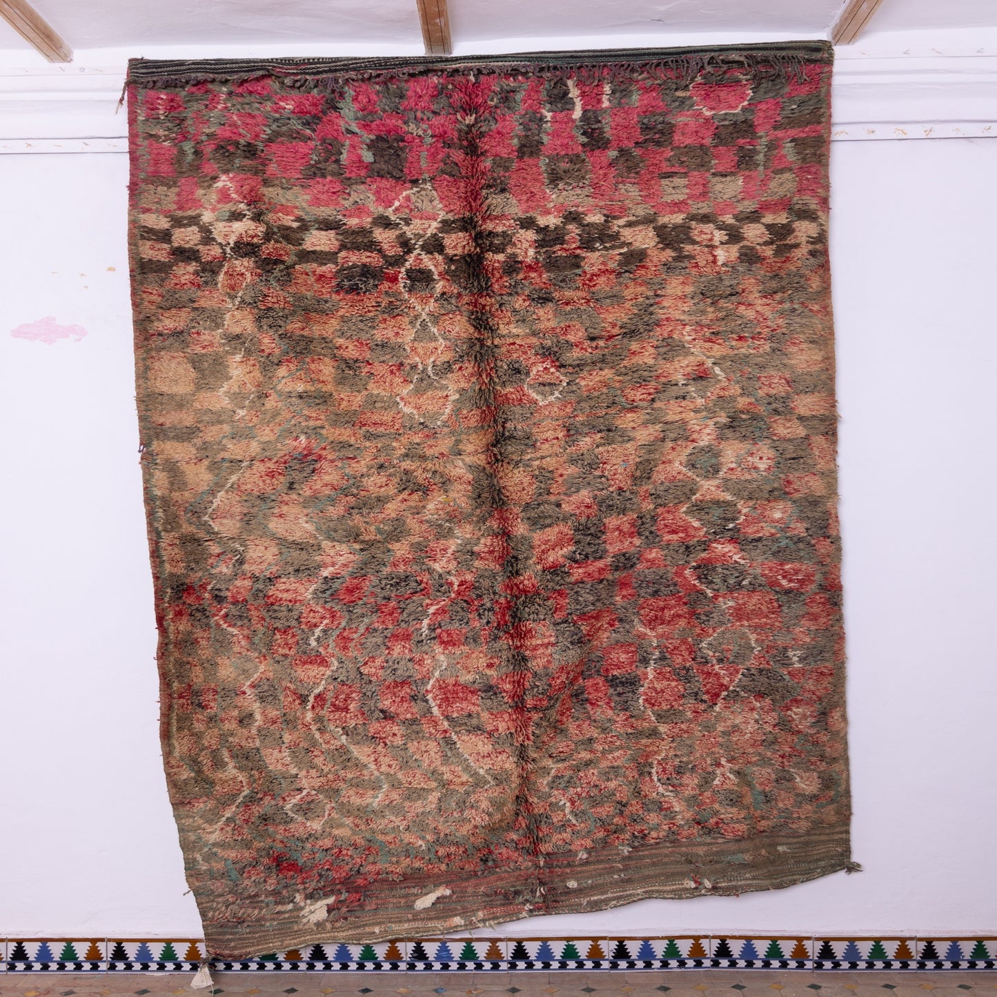 Vintage Moroccan Talsint Rug | Handwoven Berber Wool Carpet ; 10,33 ft / 6,40 ft