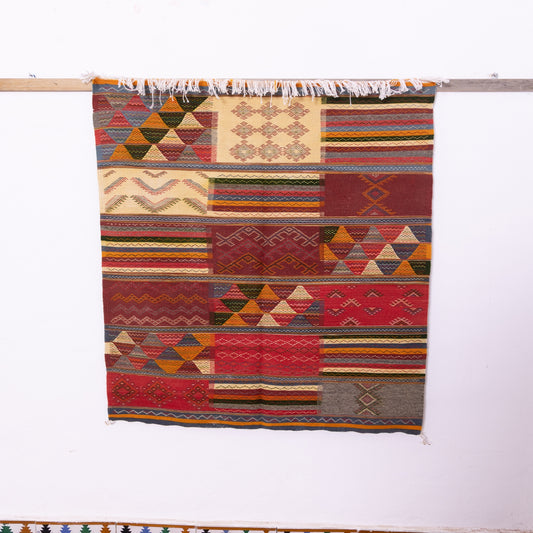 Handwoven Moroccan Akhnif Rug – Vintage-Inspired Bohemian Decor