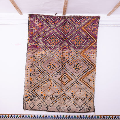 Vintage Beni Mguild Zayane Rug – 100% Wool, Handwoven Berber Rug from Morocco