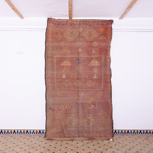 Vintage Moroccan Rehamna Rug – Handwoven Berber Tribal Beauty