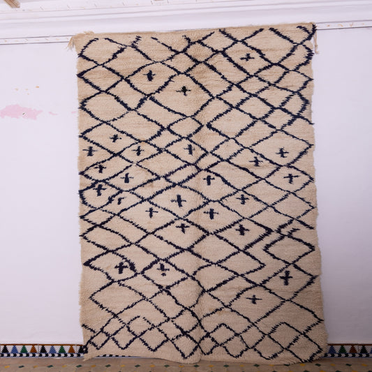 Crossed Paths” – Vintage azilale Rug with Tribal Cross Motifs