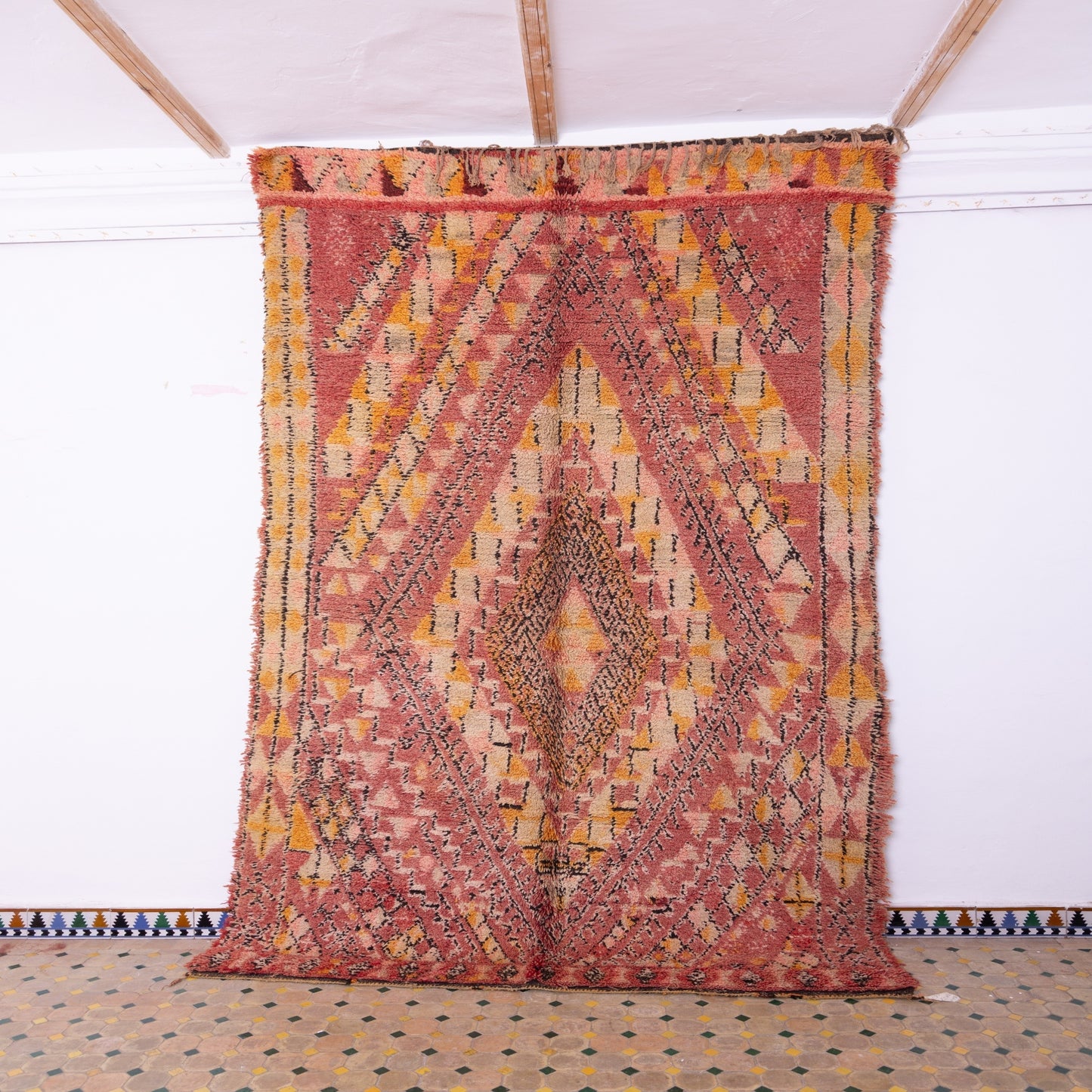 Vintage Beni Mguild Zayane Rug – 100% Wool, Handwoven Berber Rug from Morocco