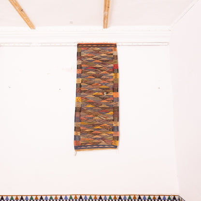 Moroccan Corridor Rug - Handwoven Runner - Tribal Mosaic Design