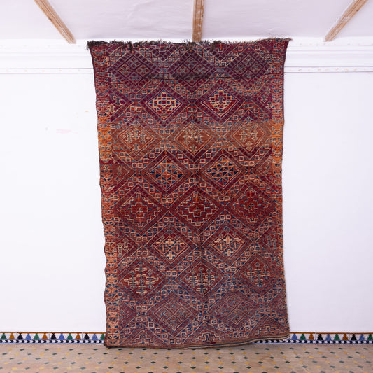 Vintage Beni Mguild Zayane Rug – 100% Wool, Handwoven Berber Rug from Morocco