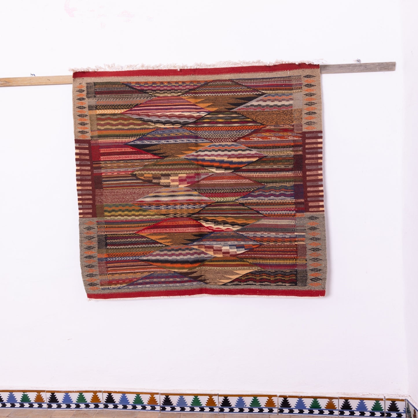 Handmade Moroccan Akhnif Rug – Authentic Tribal Elegance ; 4,59 ft / 3,77 ft