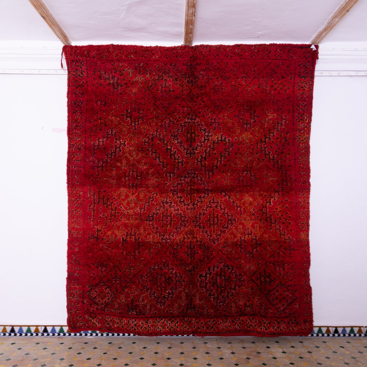 Vintage Beni Mguild Zayane Rug – 100% Wool, Handwoven Berber Rug from Morocco