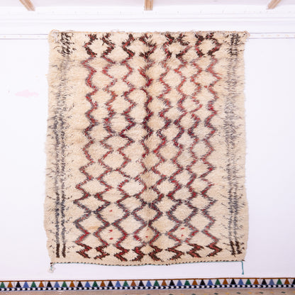 Vintage Moroccan Talsint Rug | Handwoven High-Pile Wool Carpet ; 9,19 ft /  5,91 ft