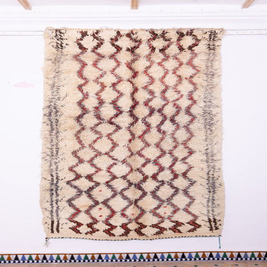 Vintage Moroccan Talsint Rug - Handwoven High-Pile Wool Carpet