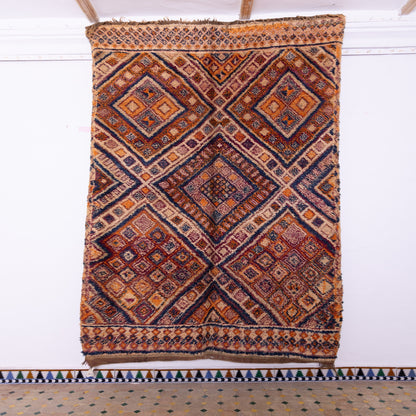 Vintage Beni Mguild Zayane Rug – 100% Wool, Handwoven Berber Rug from Morocco