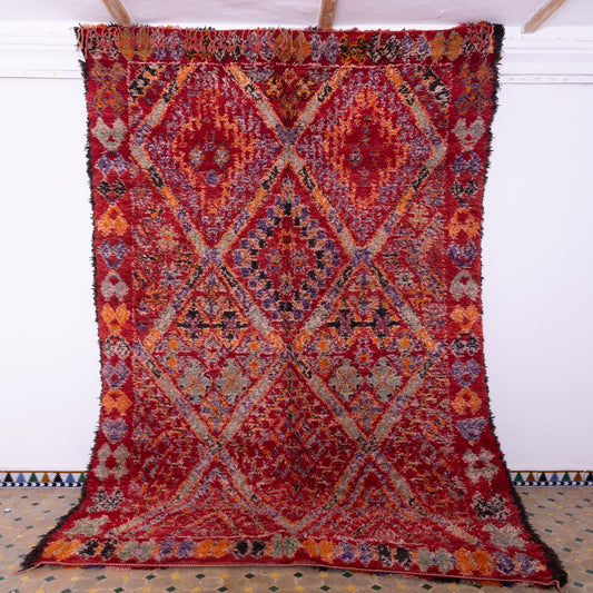 Vintage Beni Mguild Zayane Rug – 100% Wool, Handwoven Berber Rug from Morocco