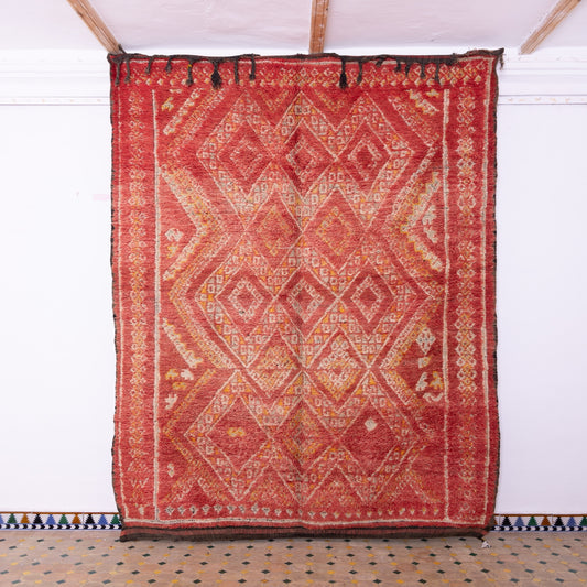 Vintage Beni Mguild Zayane Rug – 100% Wool, Handwoven Berber Rug from Morocco
