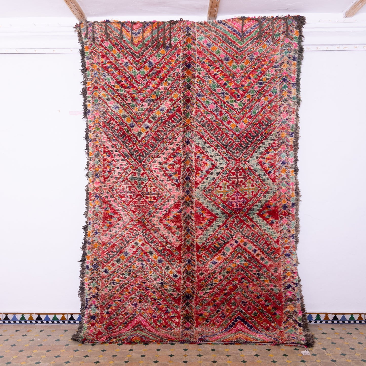 Vintage Beni Mguild Zayane Rug – 100% Wool, Handwoven Berber Rug from Morocco