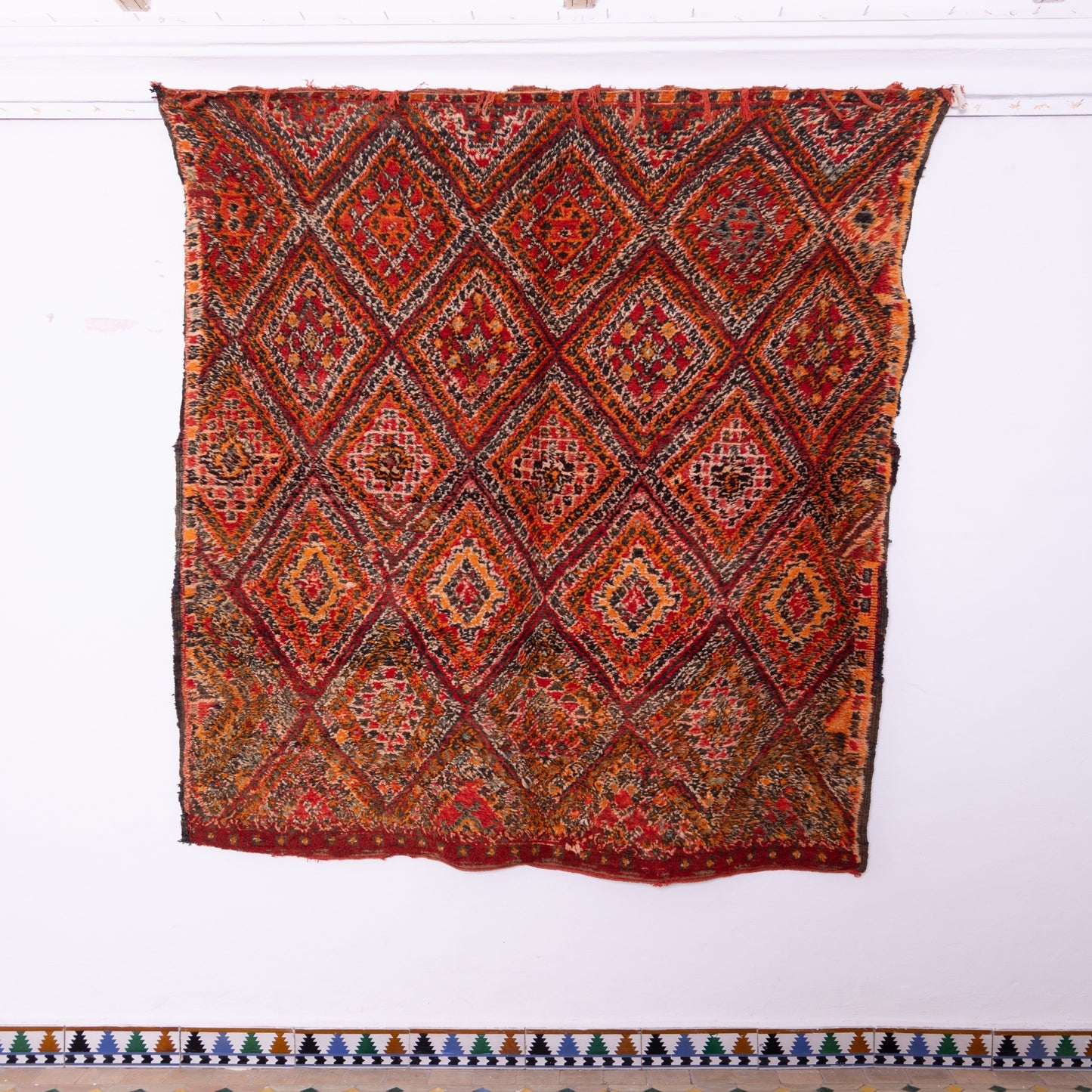 Vintage Beni Mguild Zayane Rug – 100% Wool, Handwoven Berber Rug from Morocco