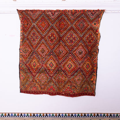 Vintage Beni Mguild Zayane Rug – 100% Wool, Handwoven Berber Rug from Morocco