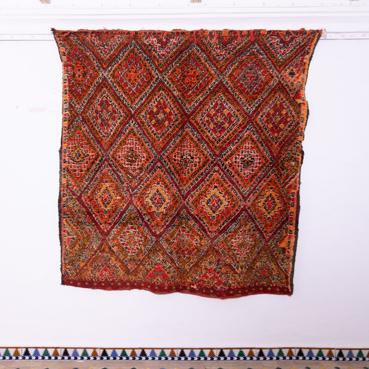 Vintage Beni Mguild Zayane Rug – 100% Wool, Handwoven Berber Rug from Morocco