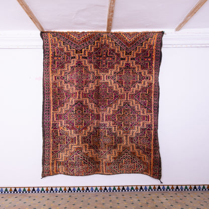 Vintage Beni Mguild Zayane Rug – 100% Wool, Handwoven Berber Rug from Morocco