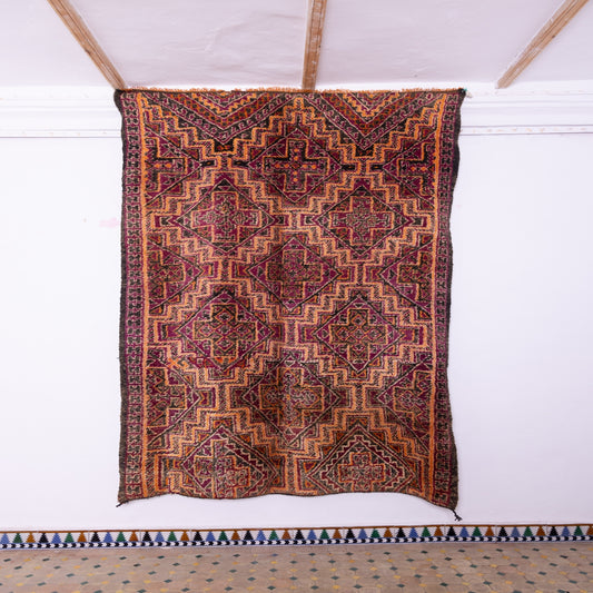 Vintage Beni Mguild Zayane Rug – 100% Wool, Handwoven Berber Rug from Morocco