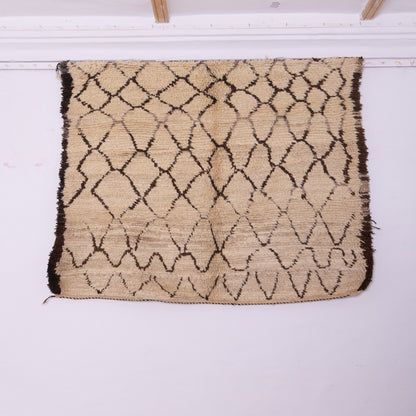 Echoes of Atlas” – Vintage Beni Ourain Rug with Lozenge Lattice