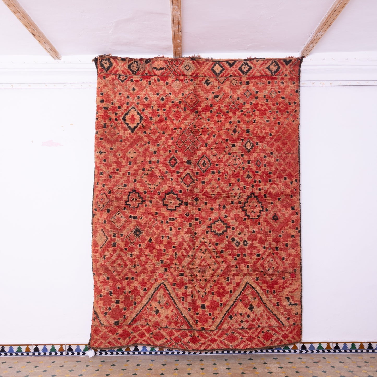 Vintage Beni Mguild Zayane Rug – Handwoven Moroccan Wool Carpet