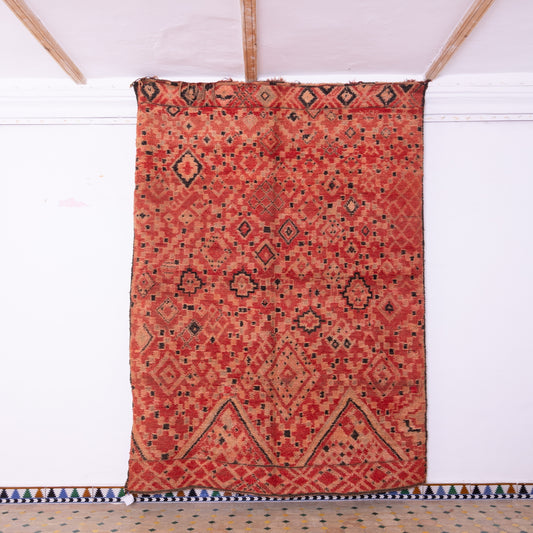 Vintage Beni Mguild Zayane Rug – Handwoven Moroccan Wool Carpet