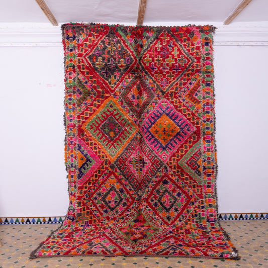 Vintage Beni Mguild Zayane Rug – 100% Wool, Handwoven Berber Rug from Morocco