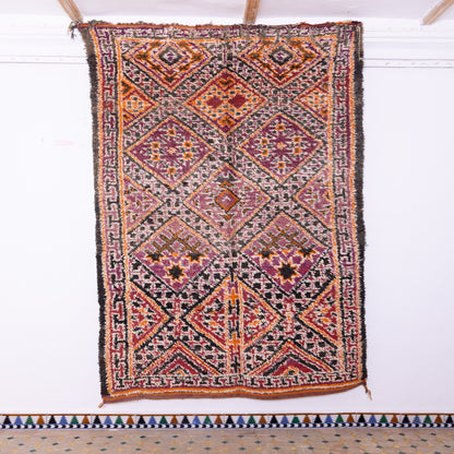 Vintage Beni Mguild Zayane Rug – 100% Wool, Handwoven Berber Rug from Morocco