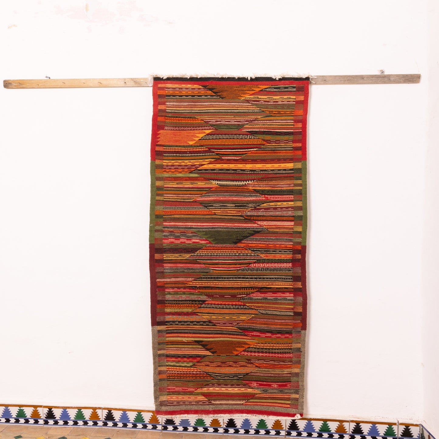Moroccan Corridor Rug - Handwoven Runner - Modern Berber Style