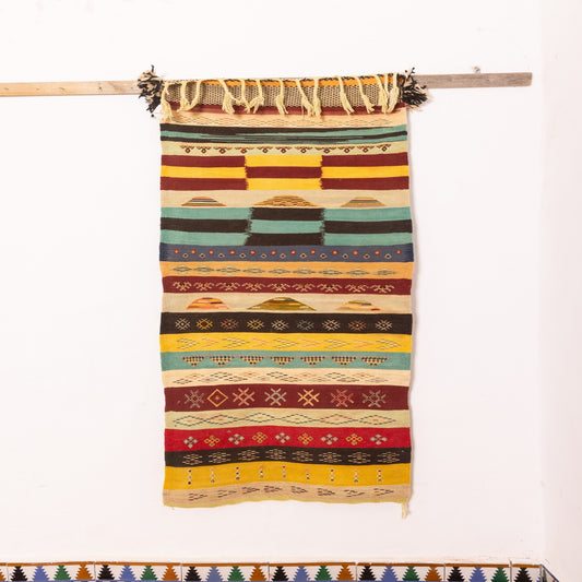 Moroccan Corridor Rug - Handwoven Runner - Modern Berber Style