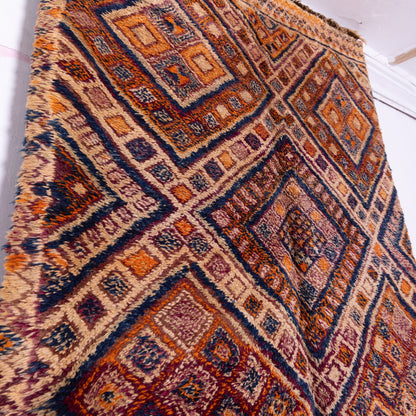 Vintage Beni Mguild Zayane Rug – 100% Wool, Handwoven Berber Rug from Morocco