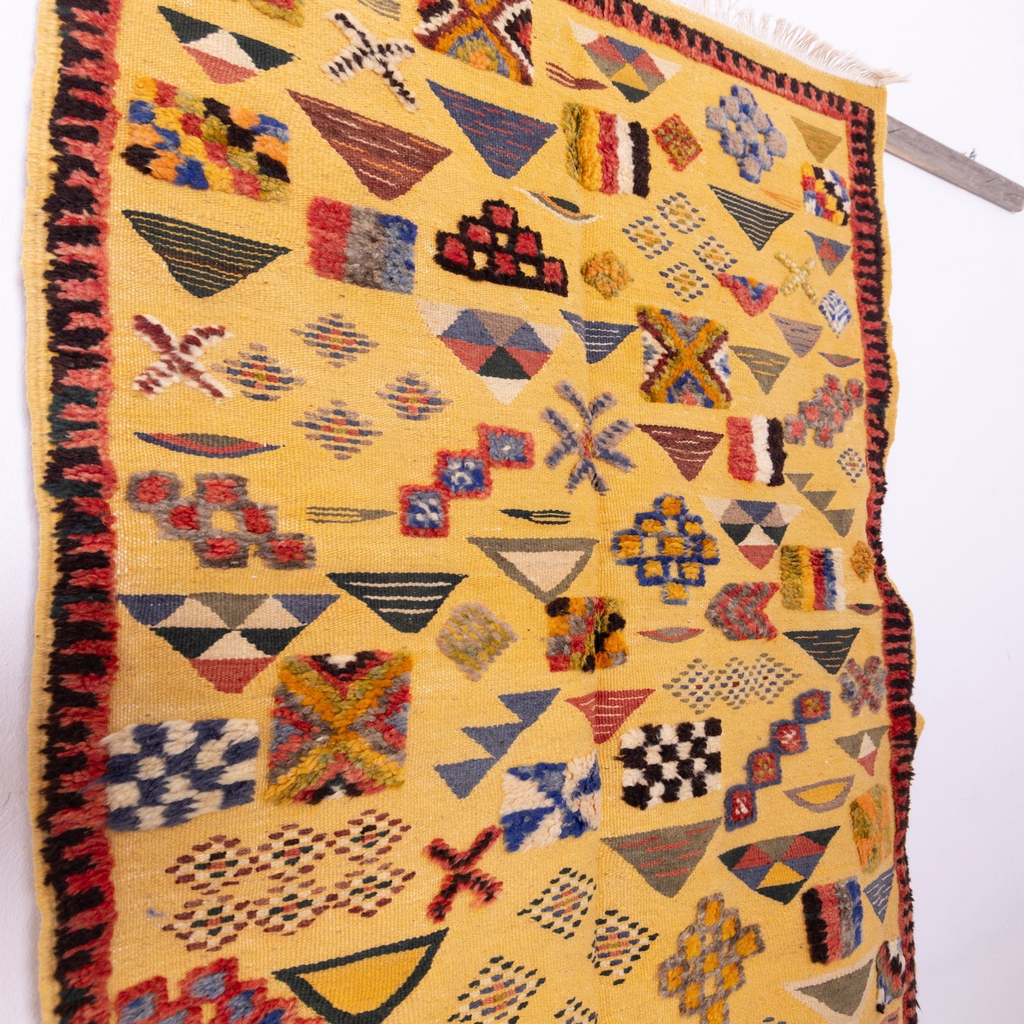 Authentic Moroccan Akhnif Rug – Handwoven Wool & Cotton Berber Carpet ; 4,92 ft / 3,12 ft