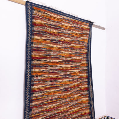 Handmade Moroccan Akhnif Rug – Authentic Berber Wool Carpet ; 7,55 ft / 3,61 ft