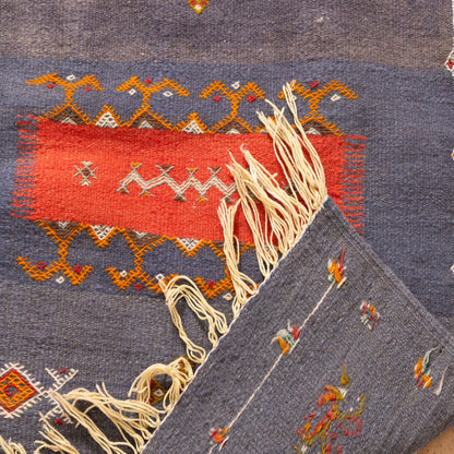 Moroccan Corridor Rug - Handwoven Runner - Traditional Amazigh Motifs