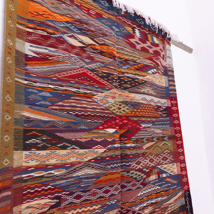 Authentic Moroccan Akhnif Rug – A Handwoven Berber Treasure ; 7,22 ft / 3,61 ft