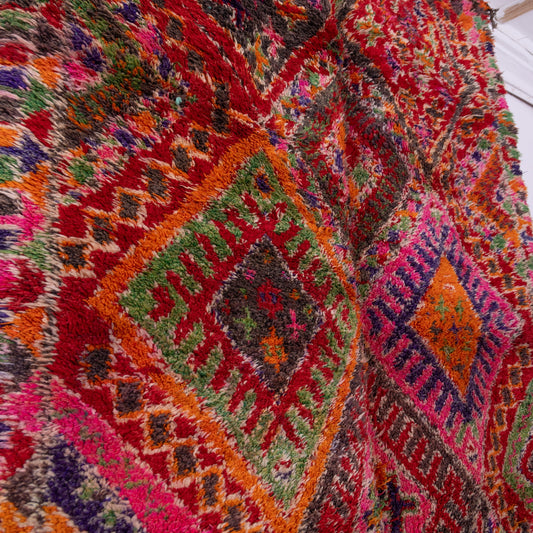 Vintage Beni Mguild Zayane Rug – 100% Wool, Handwoven Berber Rug from Morocco