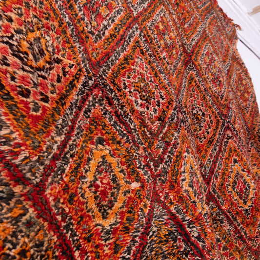 Vintage Beni Mguild Zayane Rug – 100% Wool, Handwoven Berber Rug from Morocco