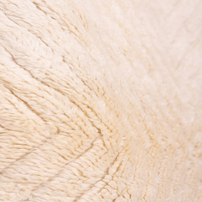 Handmade Mrirt Rug – 100% Wool Moroccan Berber Carpet – Cream Textured Geometric Wool Rug – Luxury Minimalist & Modern Home Decor