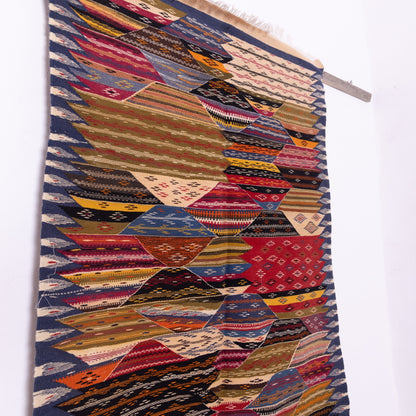 Authentic Moroccan Akhnif Rug – Handwoven Geometric Beauty ; 5,91 ft / 3,28 ft