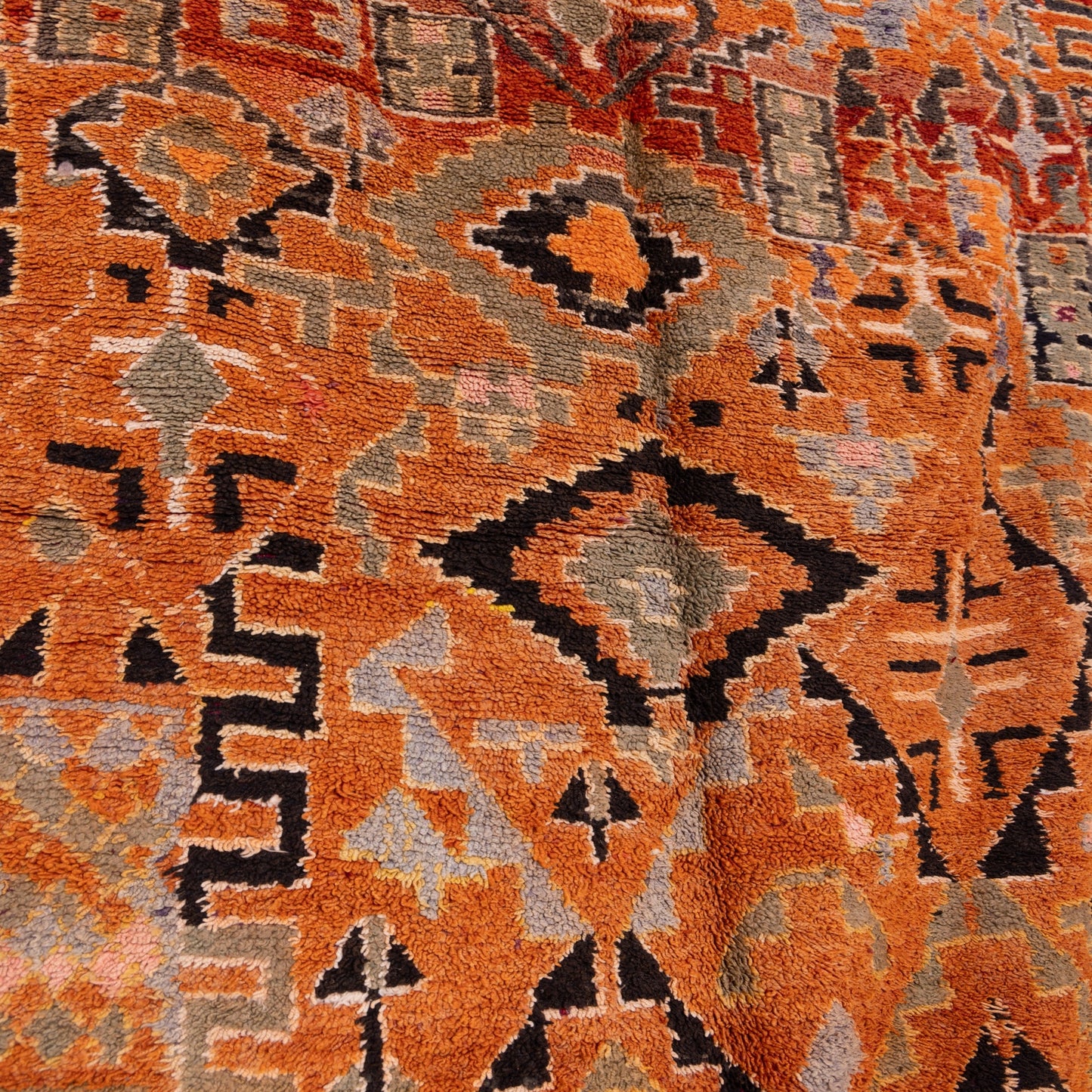 Vintage Moroccan Talsint Rug | Handwoven Berber Wool Carpet ; 12,63 ft / 5,58 ft