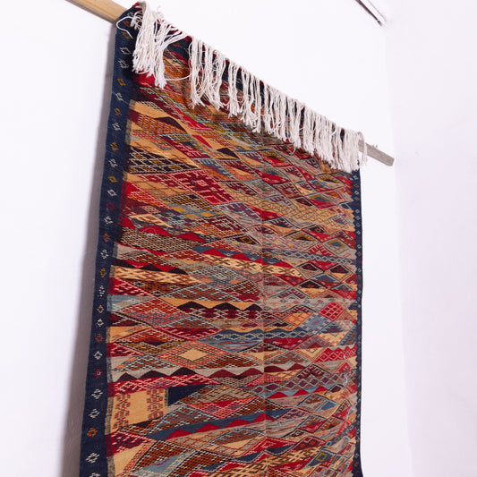 Vintage Moroccan Akhnif Rug – Handwoven Berber Wool Carpet