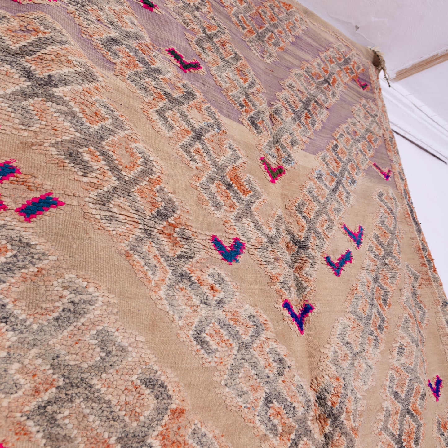 Vintage Moroccan Talsint Rug | Handwoven Berber Wool Carpet ; 11,81 ft / 6,56 ft