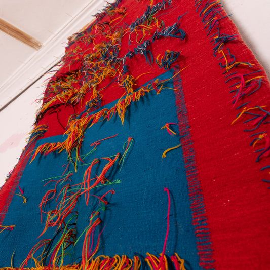 Moroccan Corridor Rug - Abstract Tribal Runner - Handwoven Statement Piece