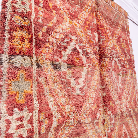 Vintage Moroccan Boujad Rug – Handmade Wool Berber Carpet