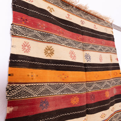 Handwoven Moroccan Akhnif Rug – Authentic Berber Wool Carpet ; 4,76 ft / 3,28 ft