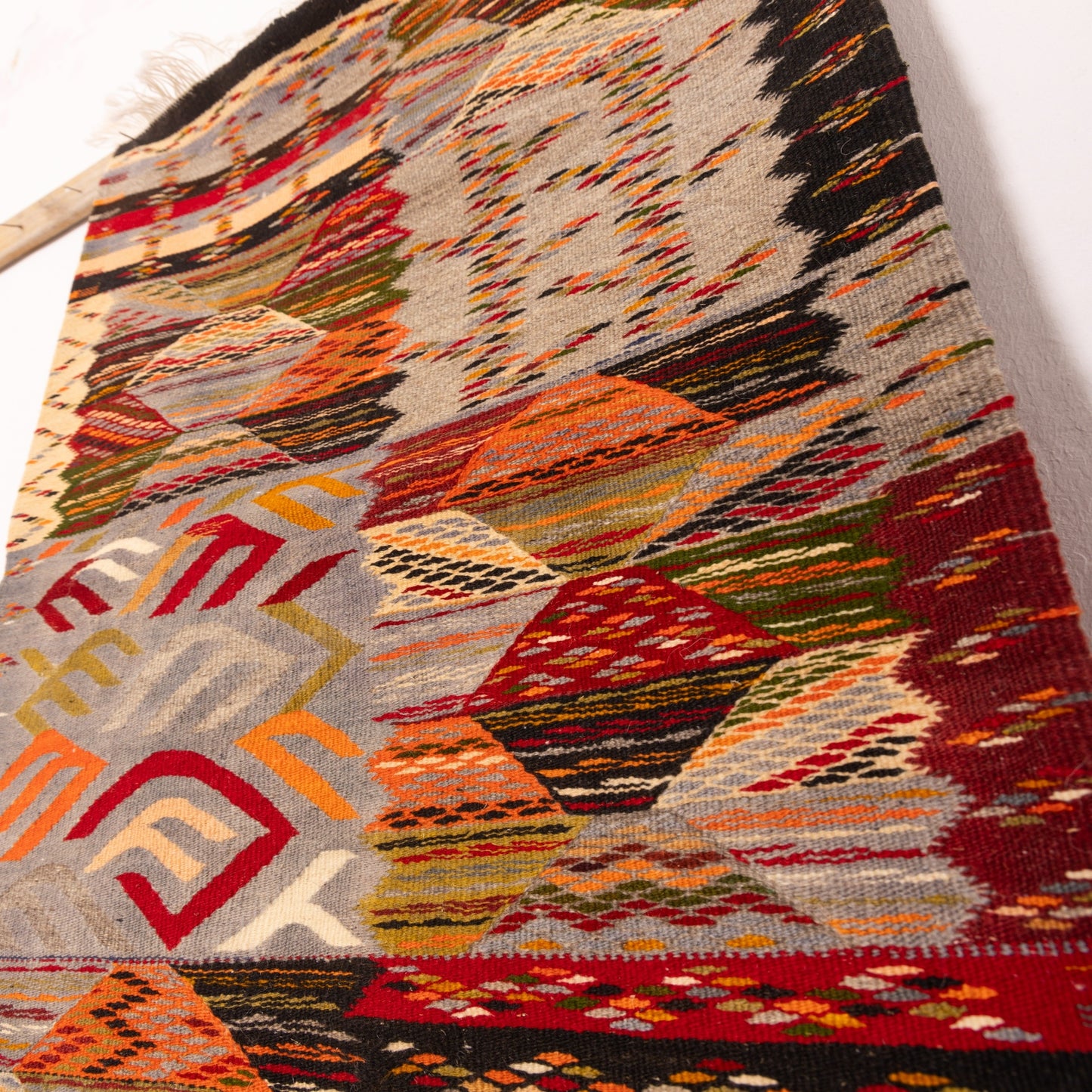 Moroccan Corridor Rug - Handwoven Runner - Eclectic Tribal Patchwork