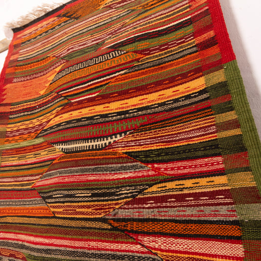 Moroccan Corridor Rug - Handwoven Runner - Modern Berber Style