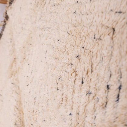 Authentic Mrirt Rug – Handmade Moroccan Wool Carpet – Minimalist Geometric Berber Rug – Luxury Soft & Thick Wool Area Rug