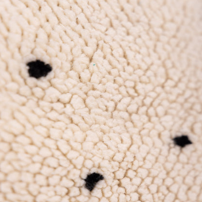 Handmade Mrirt Rug – 100% Wool Moroccan Berber Carpet – Cream & Black Polka Dot Wool Rug – Luxury Minimalist & Modern Home Decor