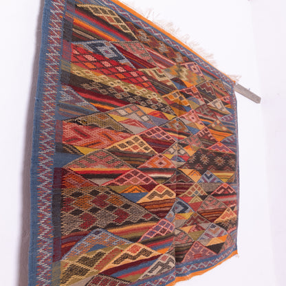 Authentic Handwoven Akhnif Rug – Moroccan Berber Elegance ; 3,44 ft  / 3,28 ft1.5