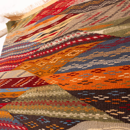 Moroccan Corridor Rug - Handwoven Runner - Modern Berber Style